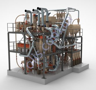 Агрегатный крупозавод по переработке гречихи производительностью 24 т/сут