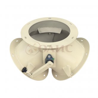 Ręczny zawór przełączający symetryczny okrągły KPS