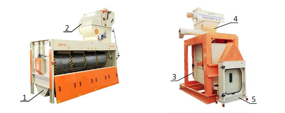Сито-повітряні сепаратори