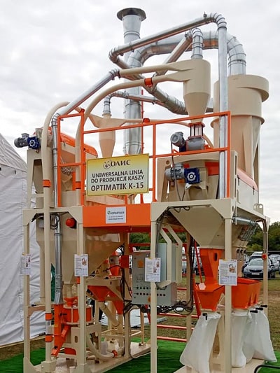 OLIS barley groats processing equipment at AGRO SHOW 2019 OLIS barley groats processing equipment at AGRO SHOW 2019